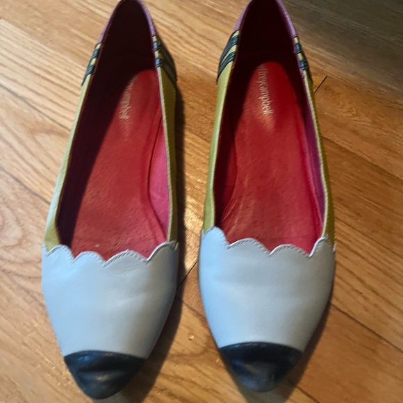 Jeffrey Campbell Multicolor Flats with Black and Cream - Picture 1 of 11